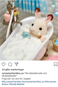 Swedish transcreation of Instagram post for Sylvanian Families